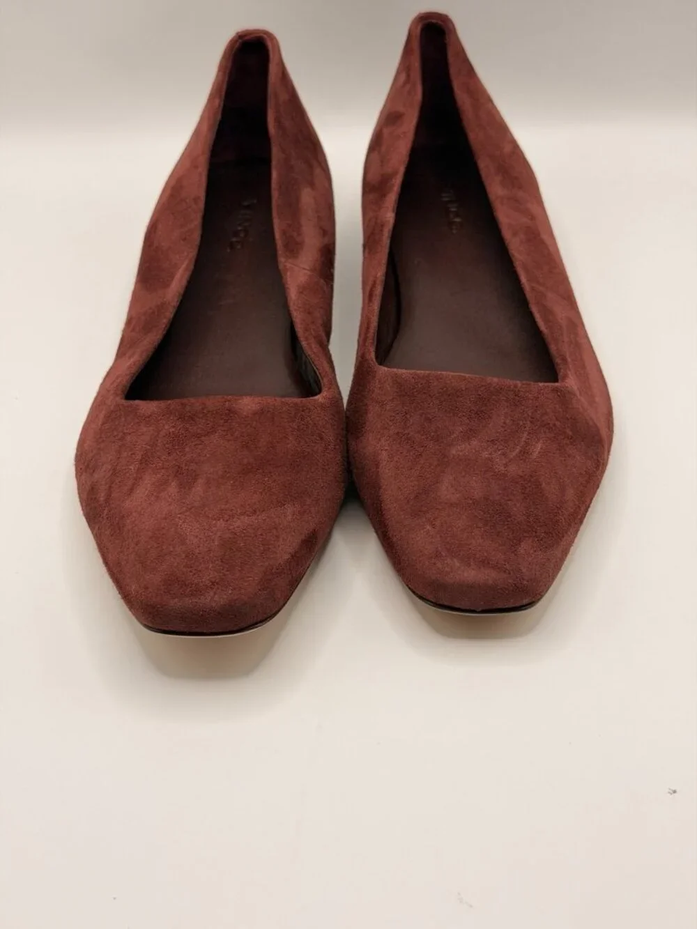 Vince Women Brodi  Burgundy Leather Flat Sz 8.5 M